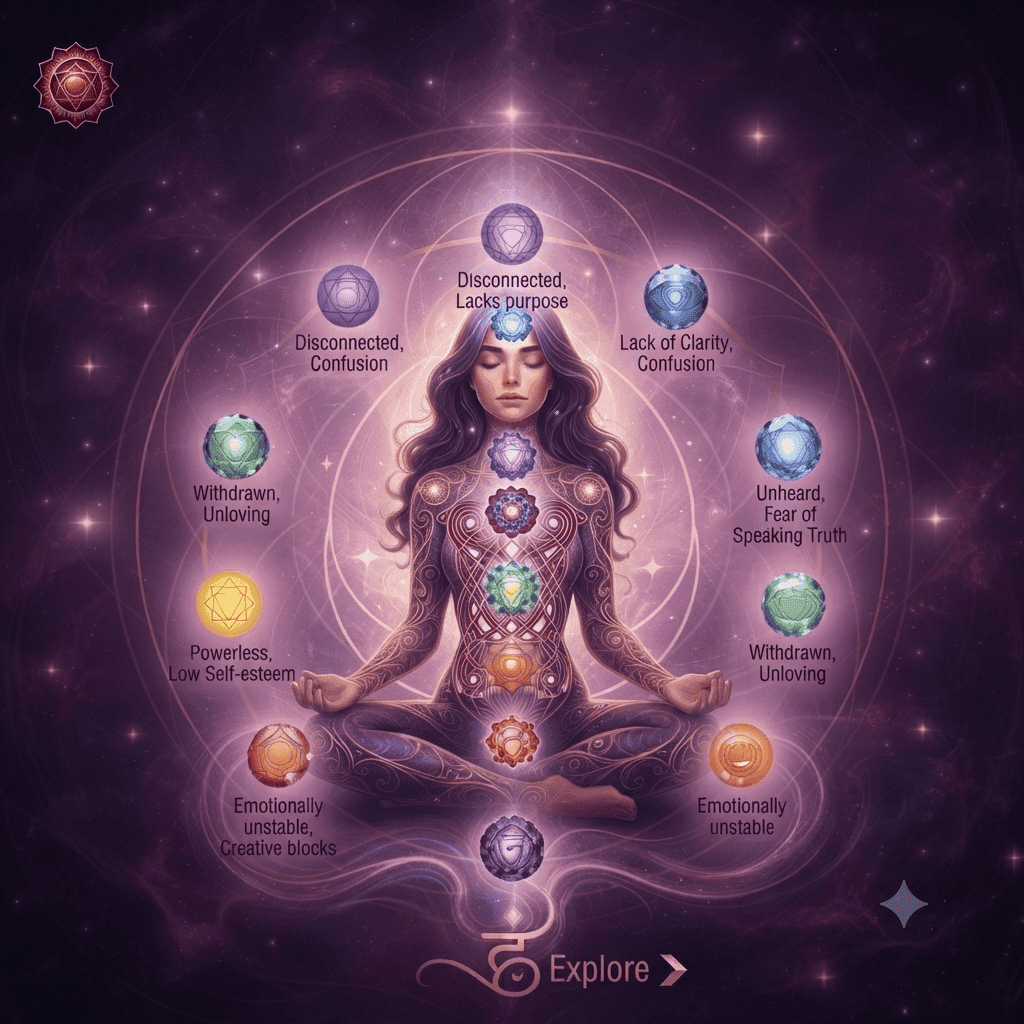 chakra blockages and symptoms